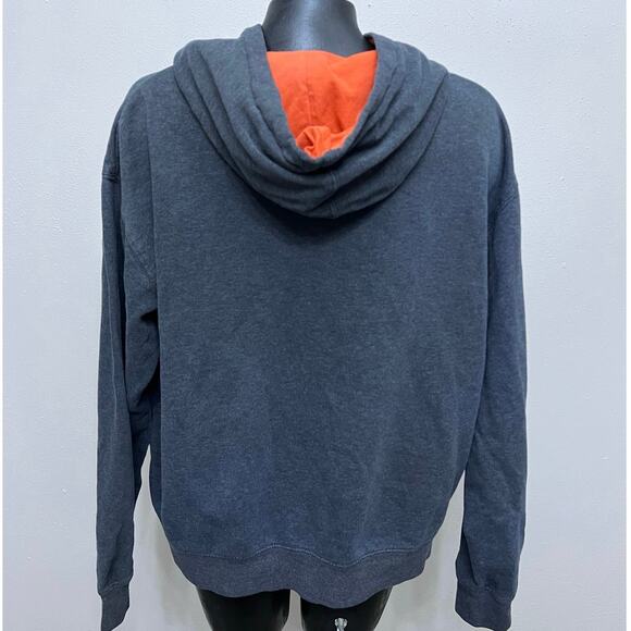 Vintage Miami Hurricanes Embroidered Hoodie Sz XXL SpellOut Stadium Athletics - Picture 2 of 4